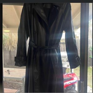 Zara coat leather